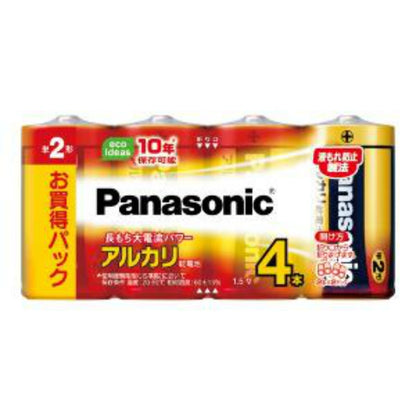 パナソニック アルカリ乾電池 単2形 4本パック LR14XJ/4SW 9個セット まとめ売り