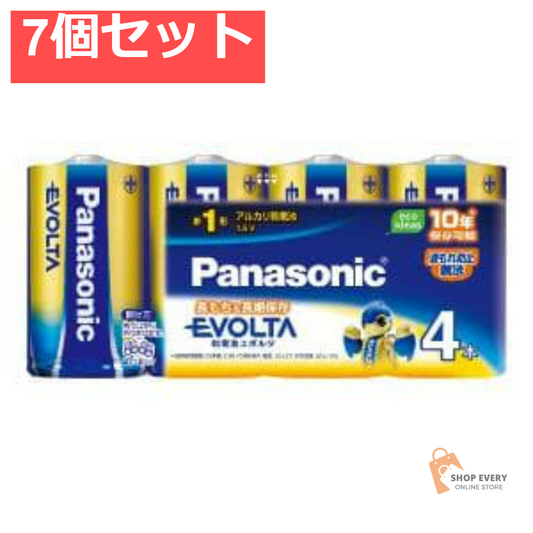 パナソニック エボルタ 単1形乾電池 4本パック LR20EJ/4SW 7個セット まとめ売り