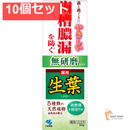 小林製薬 生葉 無研磨タイプ 95g 10個セット まとめ売り