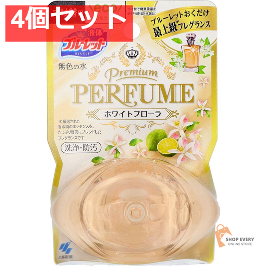 小林製薬 ブルーレット プレミアムパフューム つけ替用 ホワイトフローラ 4個セット まとめ売り