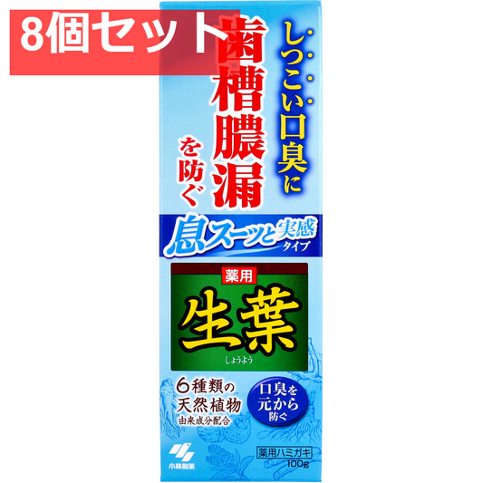 薬用 生葉 息スーッと実感タイプ 100g 8個セット まとめ売り