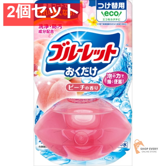液体ブルーレットおくだけつけ替用 ピーチの香り 2個セット まとめ売り