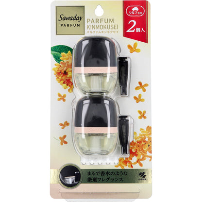 サワデー クルマ専用クリップ パルファム キンモクセイ 6mL×2個パック