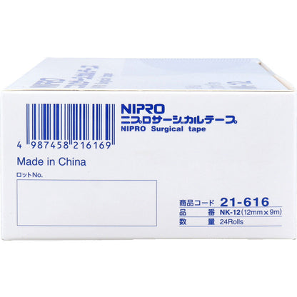 ニプロ サージカルテープ NK-12 12mm×9m 業務用 24巻入 5個セット まとめ売り