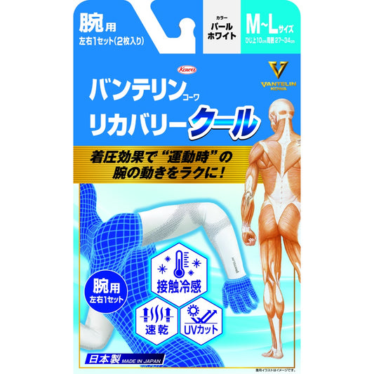 興和 バンテリンコーワ リカバリークール MLサイズ パールホワイト 2枚