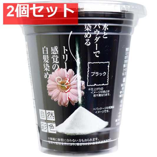 自然彩色 白髪染め 染美A ナチュラルブラック 30g 2個セット まとめ売り