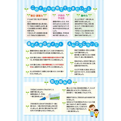七田式 知力ドリル 2・3さい はじめのいっぽ　えんぴつ 4個セット まとめ売り