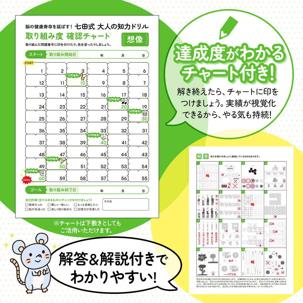 脳の健康寿命を延ばす！ 七田式 大人の知力ドリル 想像